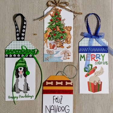 Large holiday tags