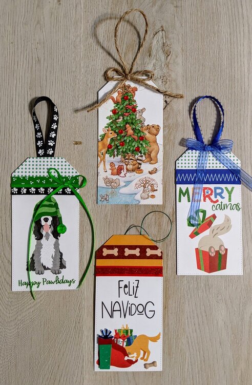 Large holiday tags