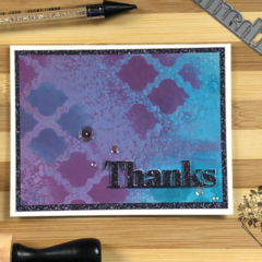 Distress Oxide Spray & Ink Thanks Card