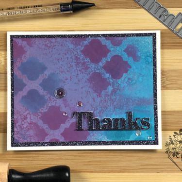 Distress Oxide Spray &amp; Ink Thanks Card