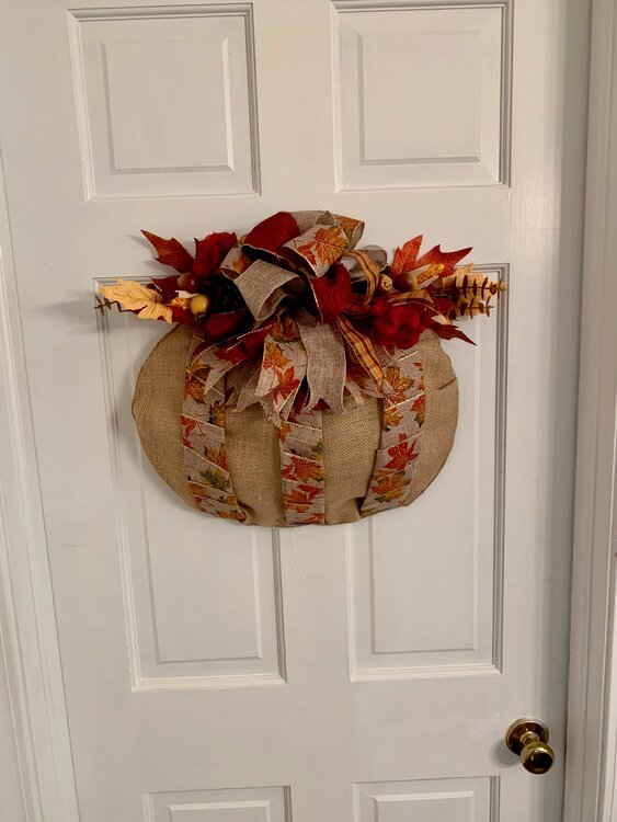 Pumpkin wreath