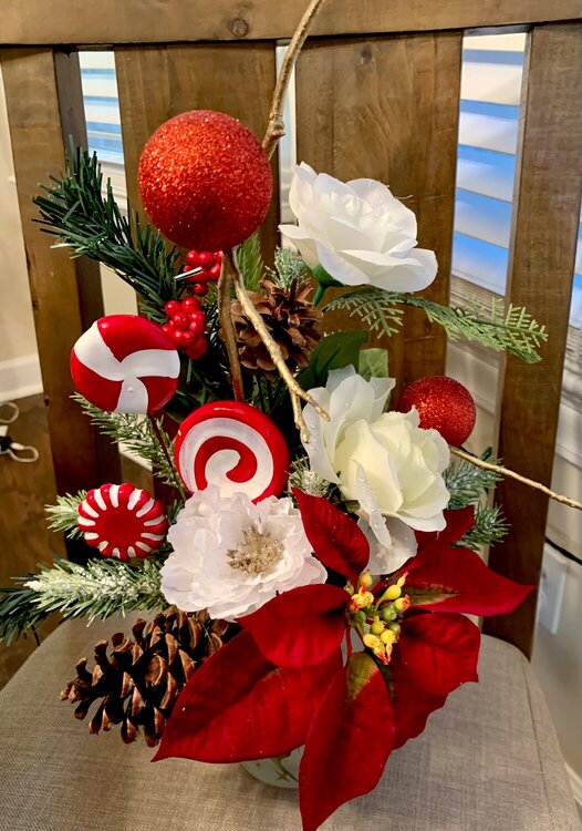 Christmas flower arrangement 
