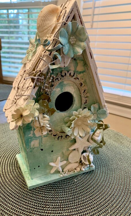 Altered birdhouse