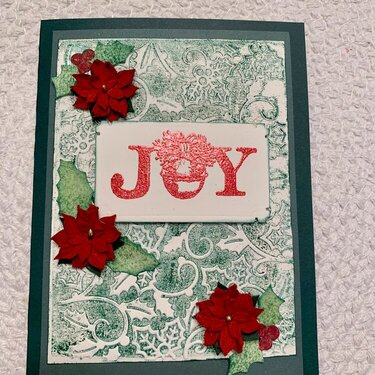 Christmas card with embossing 