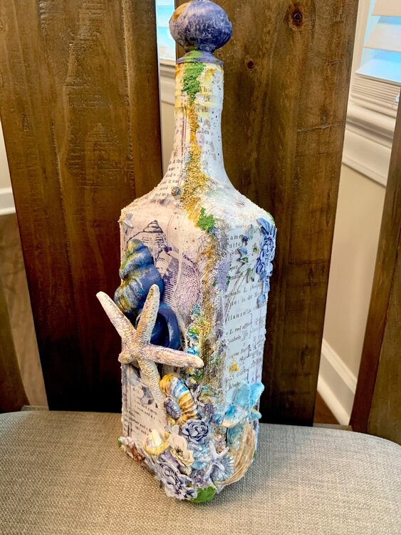 Mixed media bottle