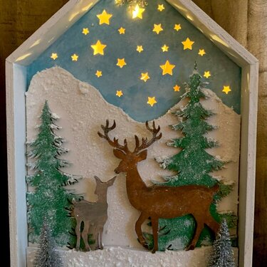 Shadow box, Christmas 