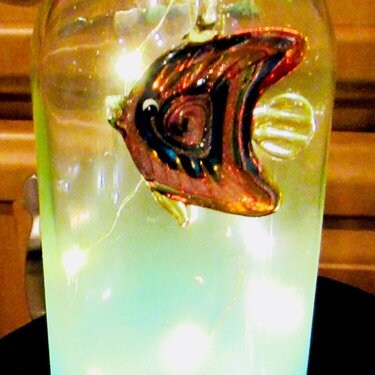bottle with a fish