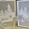 White Christmas card variation