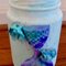 Mermaid mason jar