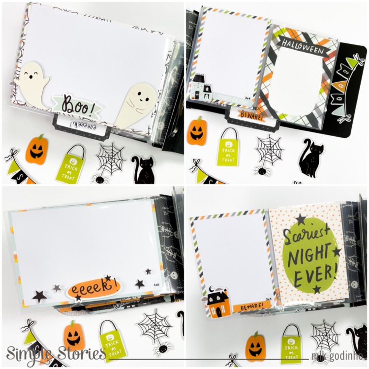 Invitation album with Spooky Nights Collection - Simple Stories