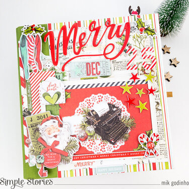 Snap Binder with SV North Pole Collection - Simple Stories