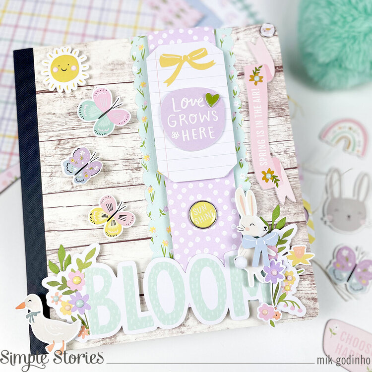 Snap Flipbook with Bunnies and Blooms Collection - Simple Stories