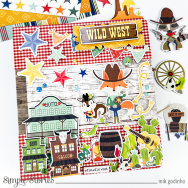 Snap Binder with Howdy Collection - Simple Stories
