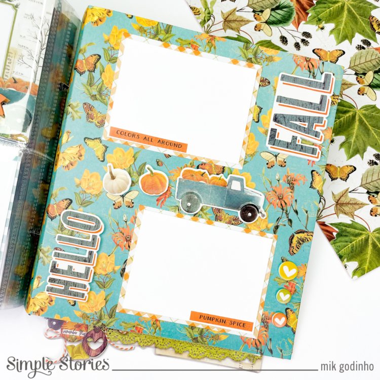Snap Binder with SV Country Harvest Collection - Simple Stories
