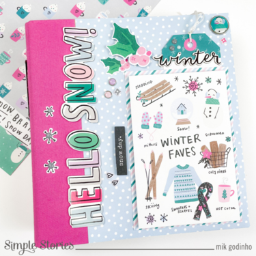 Snap Binder with Feelin' Frosty Collection - Simple Stories