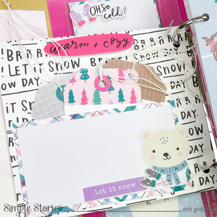 Snap Binder with Feelin&#039; Frosty Collection - Simple Stories