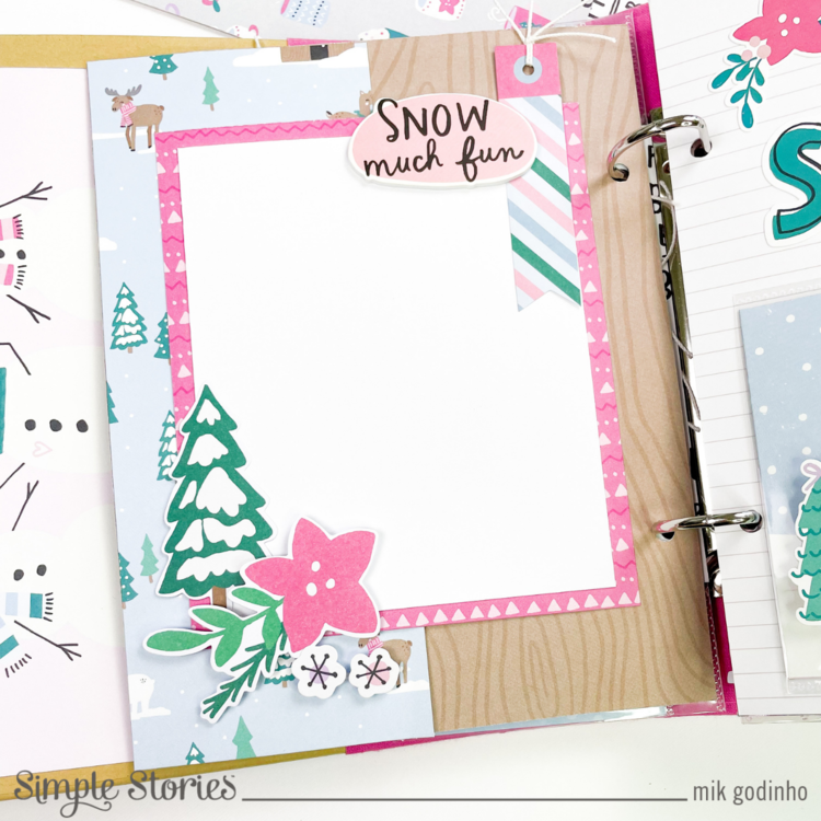 Snap Binder with Feelin&#039; Frosty Collection - Simple Stories