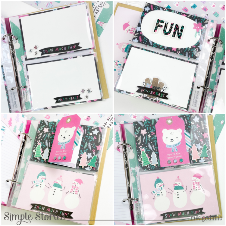 Snap Binder with Feelin&#039; Frosty Collection - Simple Stories