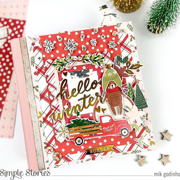 Snap Flipbook with Winter Cottage Collection - Simple Stories