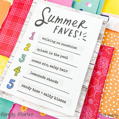 Snap Binder with Sunkissed Collection - Simple Stories