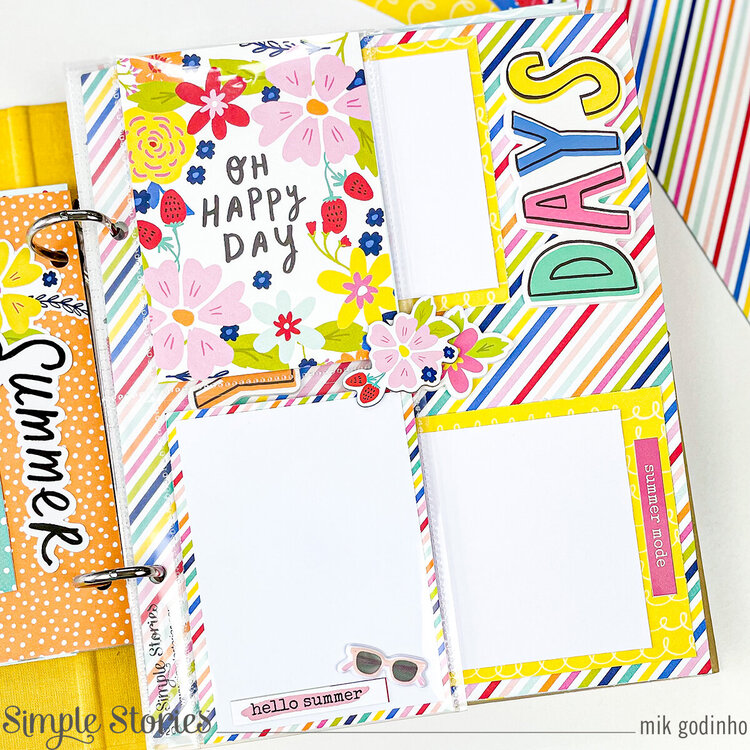 Snap Binder with Sunkissed Collection - Simple Stories