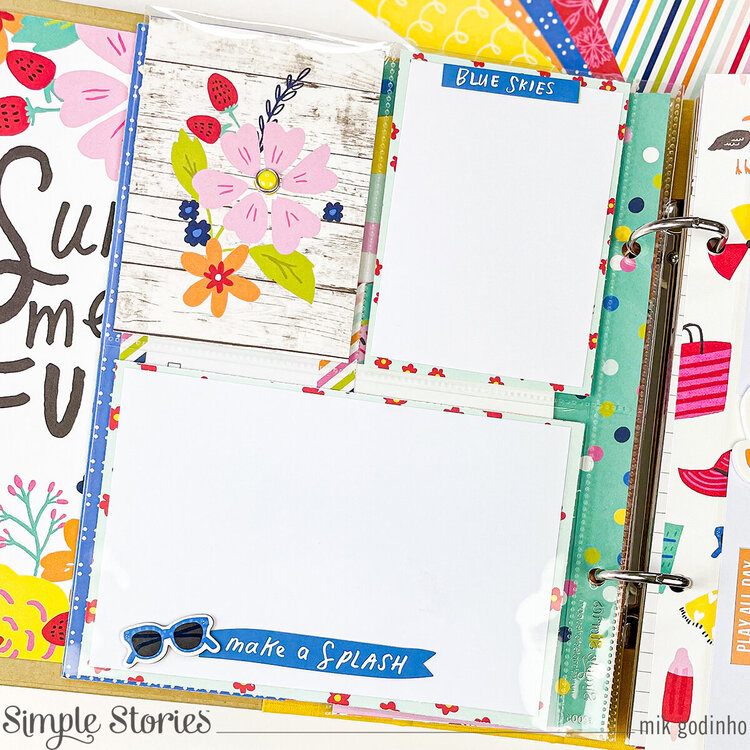 Snap Binder with Sunkissed Collection - Simple Stories