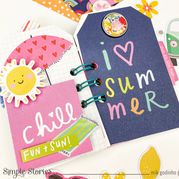 Mini album with Sunkissed Collection | Simple Stories