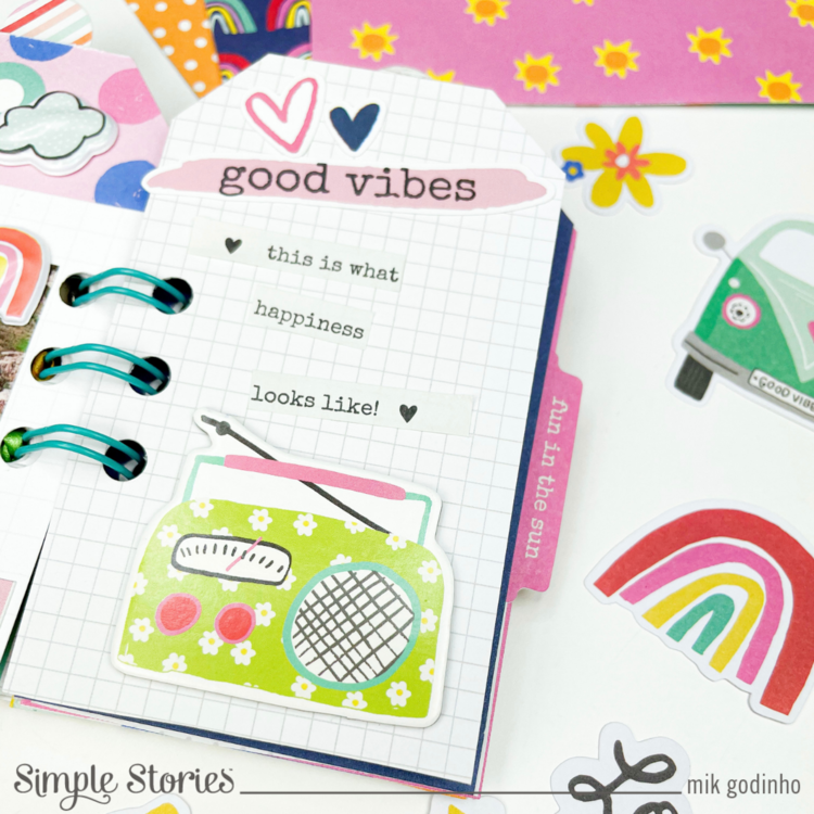 Mini album with Sunkissed Collection | Simple Stories