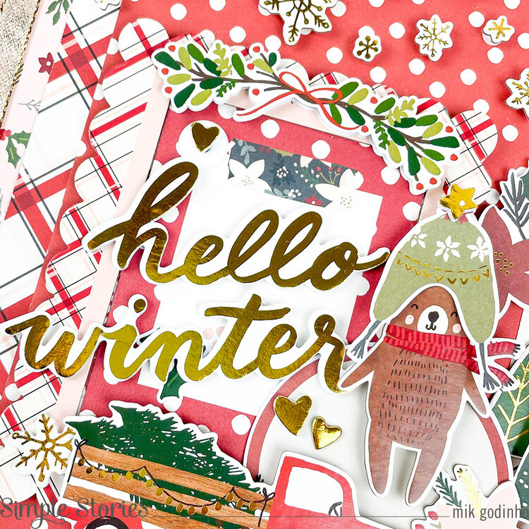 Snap Flipbook with Winter Cottage Collection - Simple Stories