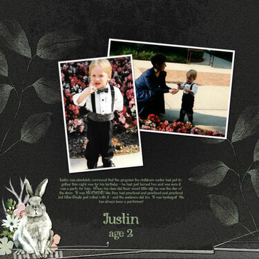 Justin - age 2 & 15 - The Performer