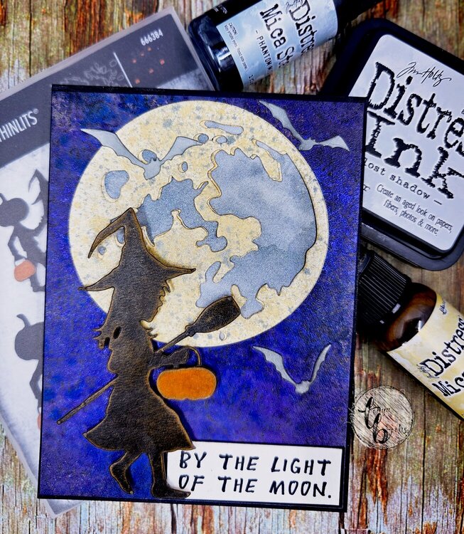 By the light of the moon card