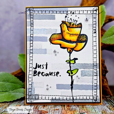 Abstract Flower card