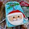 Festive Santa ornament tag