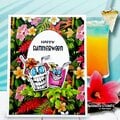 Whimsy Stamps Summerween cocktail card