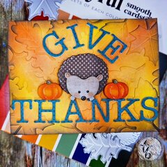 Give Thanks Hedgehog card