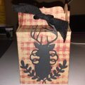 Gingham print Buck gift box