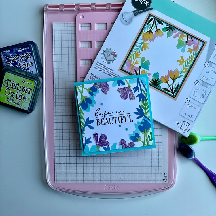 Sizzix Botanical Border and Stencil &amp; Stamp Tool