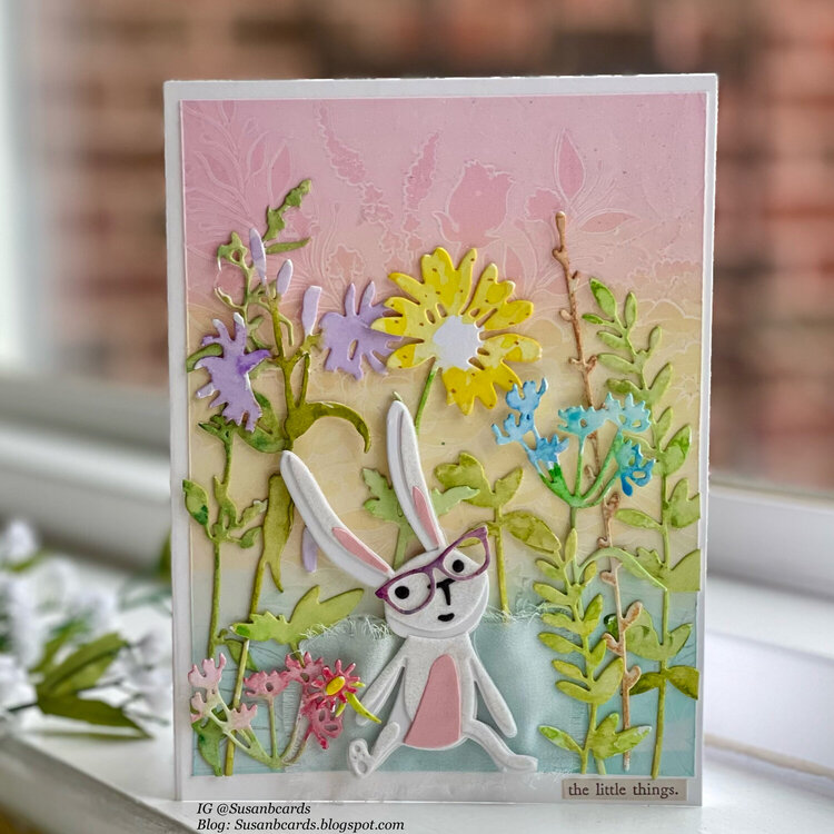 Sizzix Tim Holtz Vault Bunny and Wildflowers