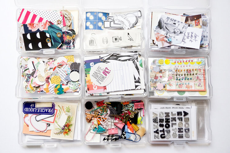 My Crafty Essentials - Organizing with Clear Craft Storage Boxes