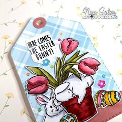 Easter Bunny Tag by Nina Craftina