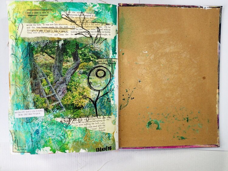 Secret Garden | Art Journal Page