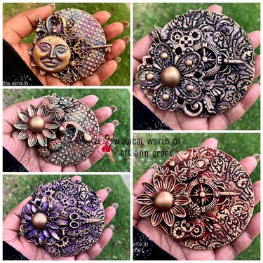 Altered wood rounds - Magnet