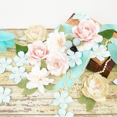 Paper Flower Shabby Chic