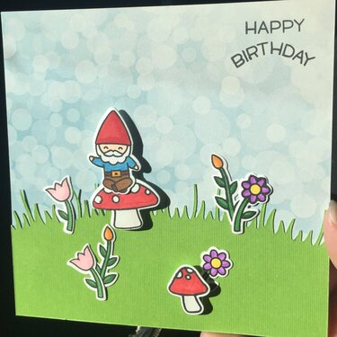 Happy Birthday Gnomes card