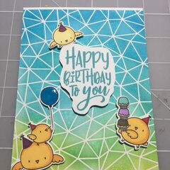 Chicks birthday card