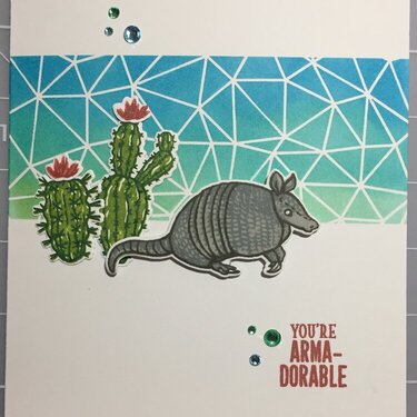 Armadorable birthday card