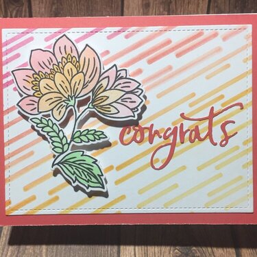 Floral Congrats card