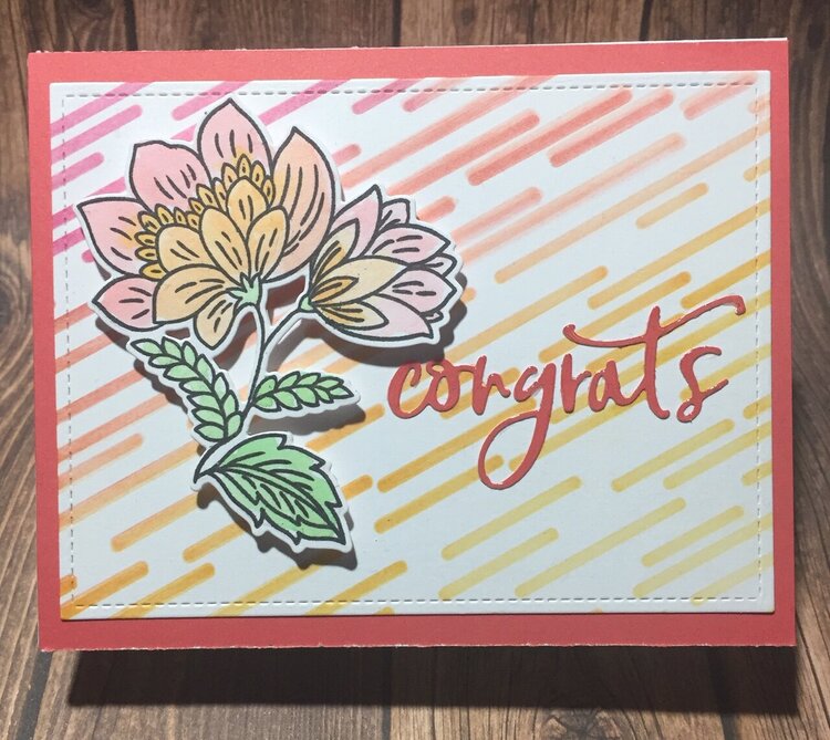 Floral Congrats card