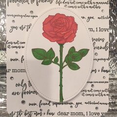 Mother's Day rose card