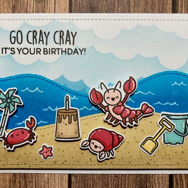 Crabby birthday card